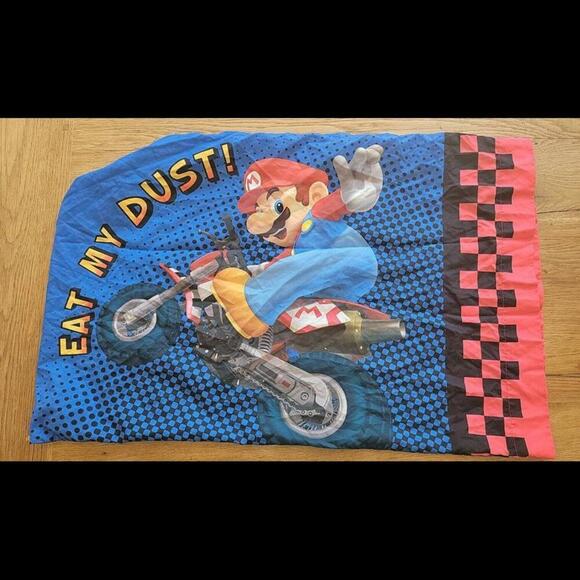 Super Mario Bros- The Race Mario Kart 1 Standard Pillow Sham and pillow case - Picture 5 of 5